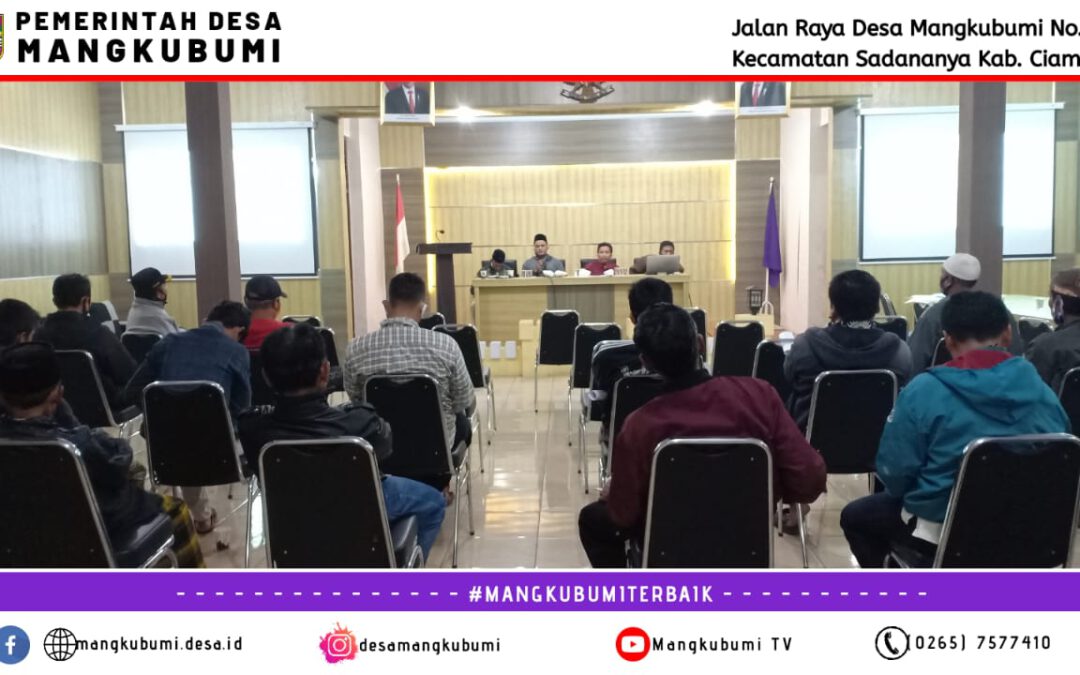 Pertemuan Rutin Forum RT/RW Desa Mangkubumi
