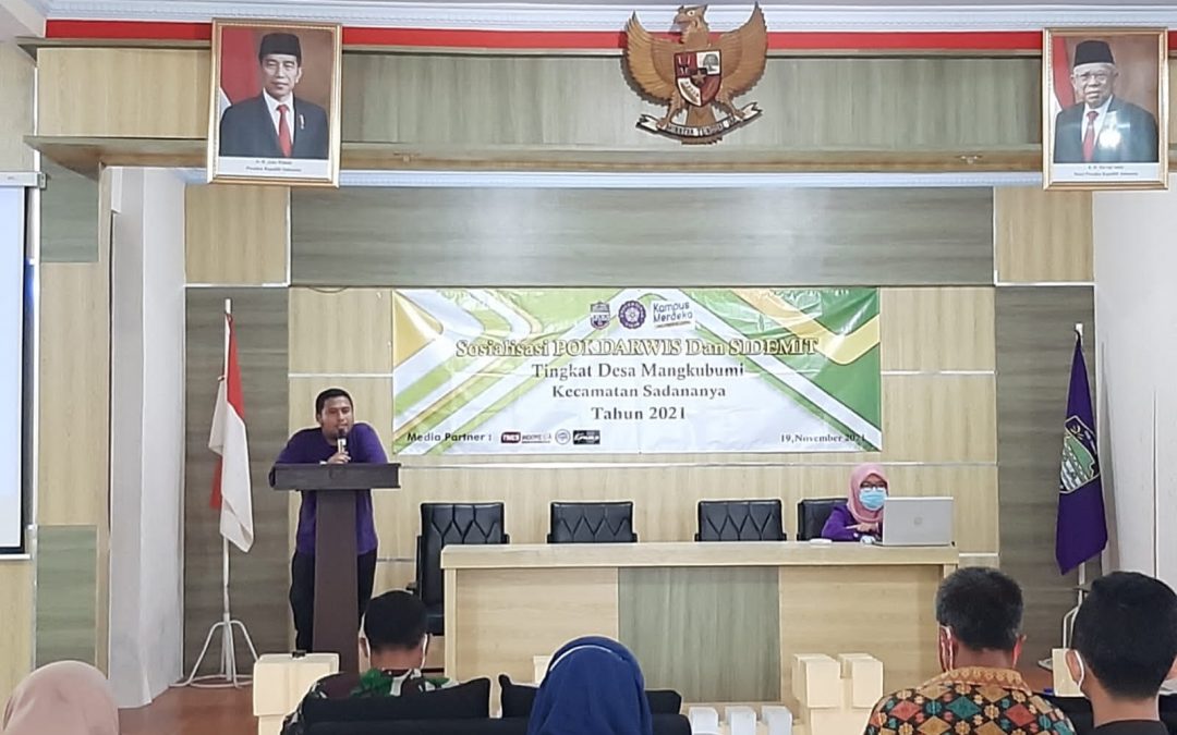 SOSIALISASI POKDARWIS DAN SIDEMIT TINGKAT DESA MAGKUBUMI KECAMATAN SADANANYA TAHUN 2021